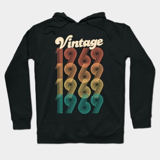 50th Birthday Gift - Vintage 1969 Women Men Awesome 69 Hoodie